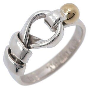 TIFFANY&Co. Love knot Ring Silver925/K18 yellow gold #4.1(US Size) 2.7g Women